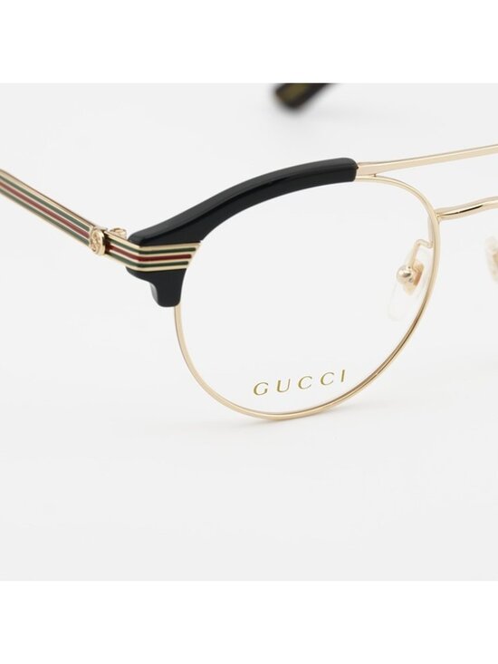 Gucci GG0289O 001 Eyeglasses Black/Gold 51mm Square Frame main image 7